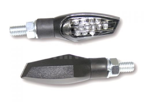 SHIN YO LED Blinker Satz Set NOVA E-Geprüft Schwarz Getönt von Streetparts24