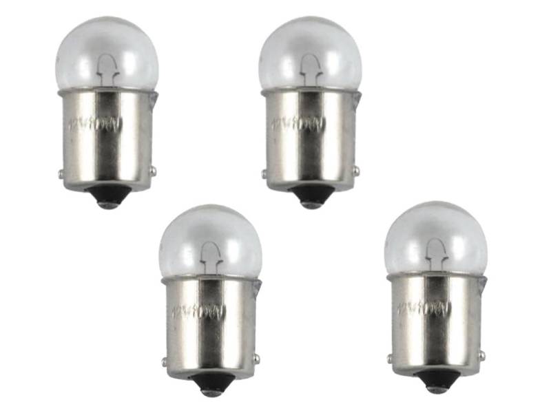 Streetparts24 4x Glühlampe BA15S 12V 10W E-Geprüft passend für Zündapp Hercules Mofa Moped Bremslicht von Streetparts24