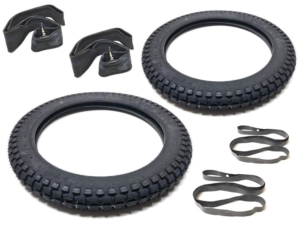 Streetparts24 Reifen Komplett Satz Set 2.75-17 2 3/4x17 Zoll passend für Yamaha FS1, Zündapp C KS GTS CS Combinette 25 50 80 von Streetparts24