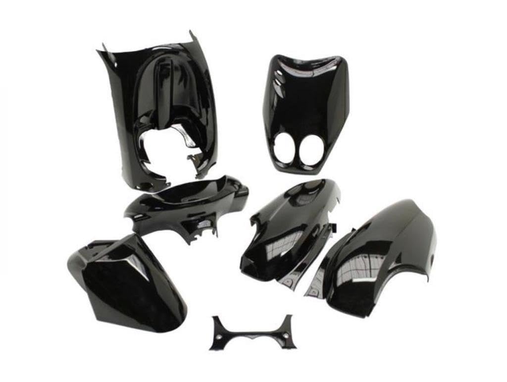 Verkleidungsset 7-teilig Verkleidung Schwarz für Yamaha Neos, MBK Ovetto 50 100 von Streetparts24