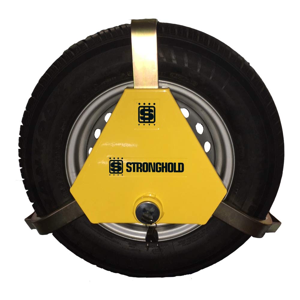 Stronghold apex 195/55 R10 dreieckige Radkralle passend für Wohnwagen, Anhänger, Pferdeanhänger, Transporter und Wohnmobile mit einer Reifenbreite von 195 mm und 460 mm – 600 mm Durchmesser von Stronghold