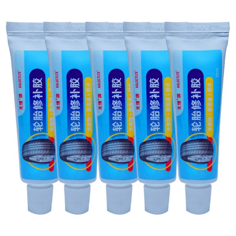 30ml Reifenreparatur Kleber Wasserfest Reifenkleber Alleskleber Gummi Reparatur Set Reifenflickzeug für Auto/Motorrad/Fahrrad/LKW 5 Stücke von Stronrive