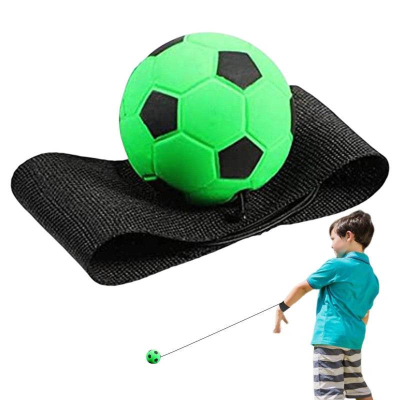 Handgelenk Return Ball Handgelenk Ball Mit Schnur Kinder Bouncy Handgelenk Bälle Elatisch Sport Spielzeug Für Kinder Gummi Rebound Ball Basketball Fußball Armband Spielzeug Für Kinder Erwachsene von Stronrive