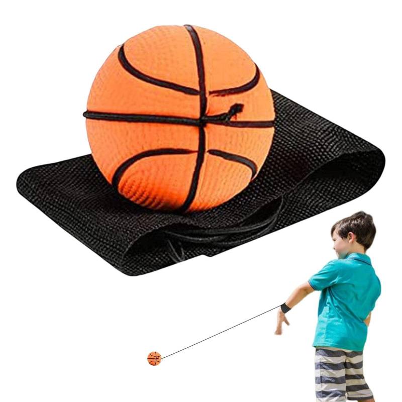 Handgelenk Return Ball Handgelenk Ball Mit Schnur Kinder Bouncy Handgelenk Bälle Elatisch Sport Spielzeug Für Kinder Gummi Rebound Ball Basketball Fußball Armband Spielzeug Für Kinder Erwachsene von Stronrive