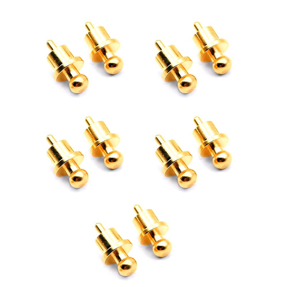 Stytpwra 10 Stück vergoldete Stecker für Kurzschlussstecker, Phono-Stecker, Abschirmung, Schutzkappen von Stytpwra