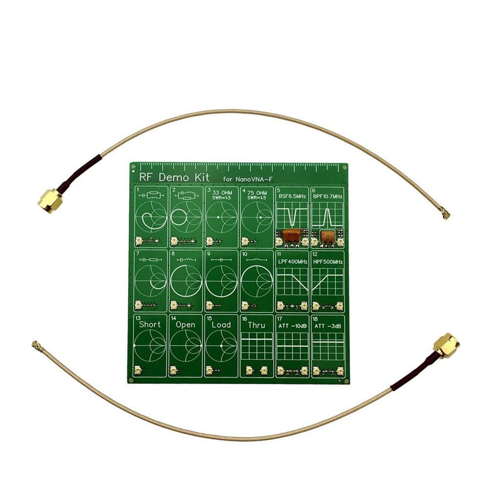 Stytpwra Demo-Set für RF-F-Filter, RF-Testkarte, Vektor-Ham-Netzwerktest, tragbar, Dämpfungsglied 500 – 600 MHz von Stytpwra