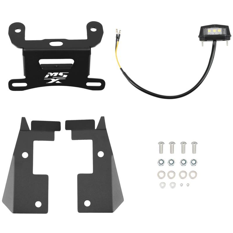 Stytpwra Kennzeichenhalterung für LED-Nummernschild, für Motorrad-Schwanz-Entferner für MSX125 Grom/MSX125SF 2016-2020 von Stytpwra