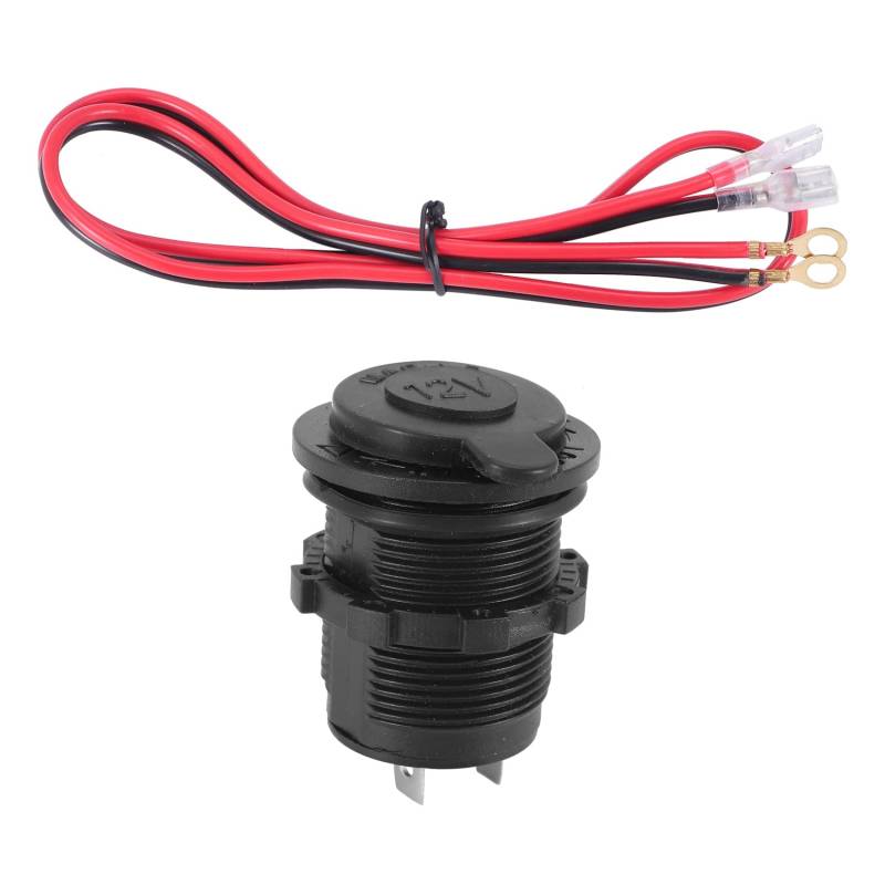 Stytpwra Zigarettenanzünder-Stecker, wasserdicht, 12 V, für Boot, Motorrad, LKW, Golf, ATV, RV von Stytpwra