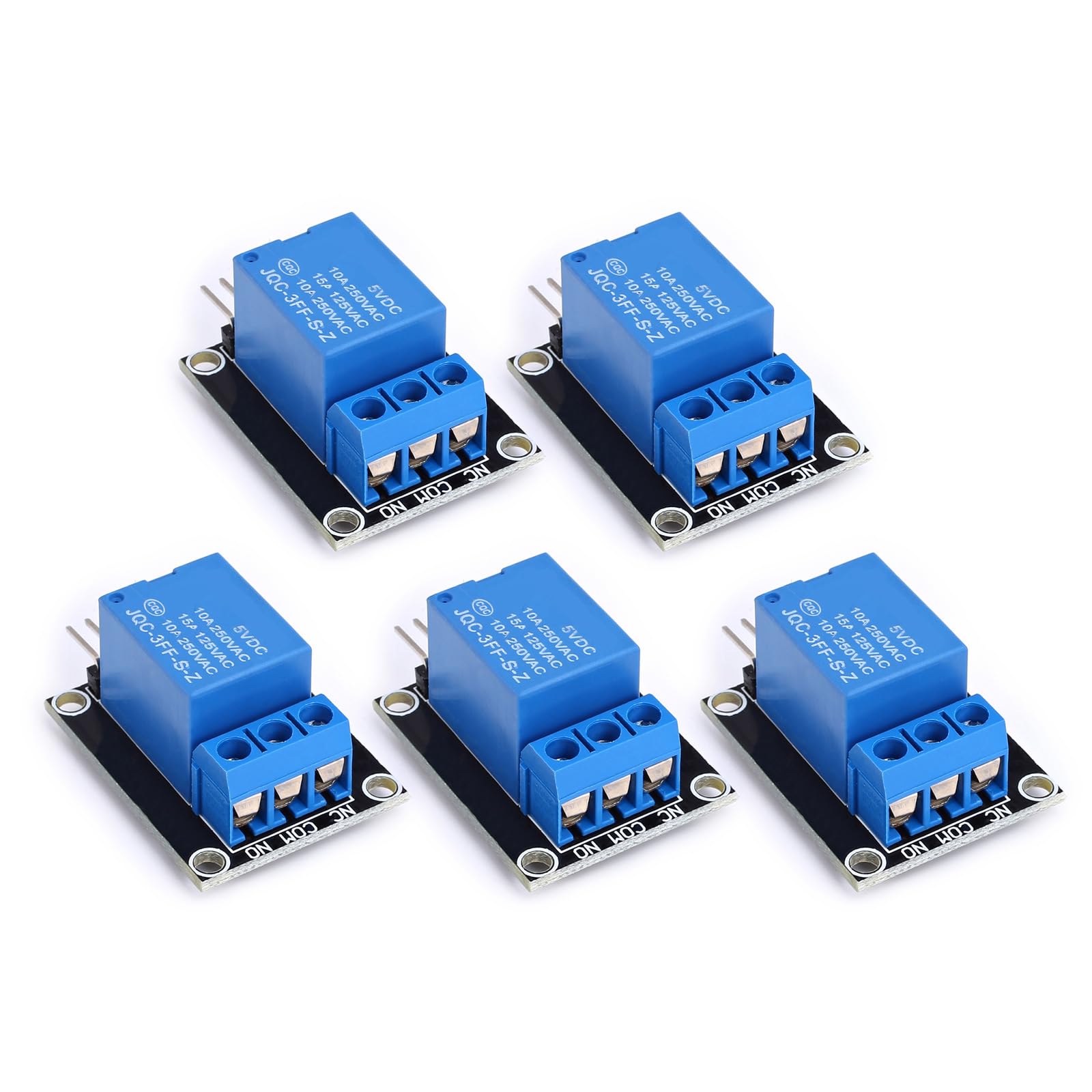 5pcs 12V Relays Module Board Elektronische Kontrollmodule Kunststoff Für Energieeinsparungsgerätesteuerung Und Elektronikentwicklung von SueaLe