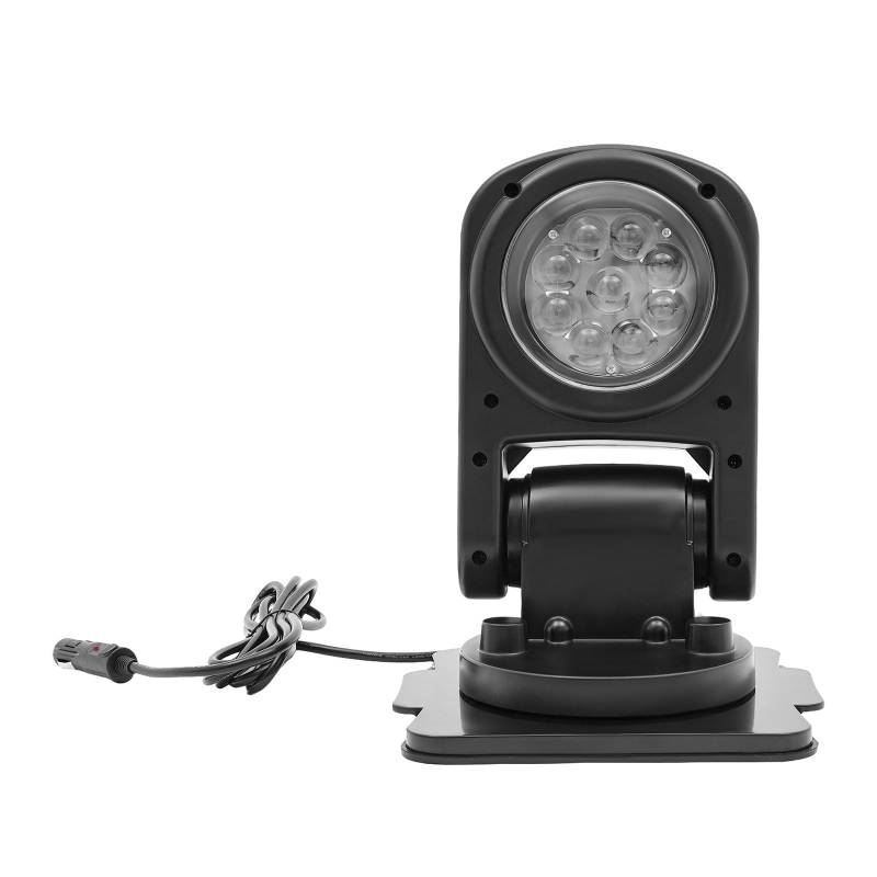 Boot Suchscheinwerfer mit 9*LED-Lichtperlen, Suchscheinwerfer 12V/24V Boot, 45W Suchscheinwerfer mit Fernbedienung, 8000LM, LED-Suchscheinwerfer für Geländewagen ATV Trucks Boote von SuhoFutus