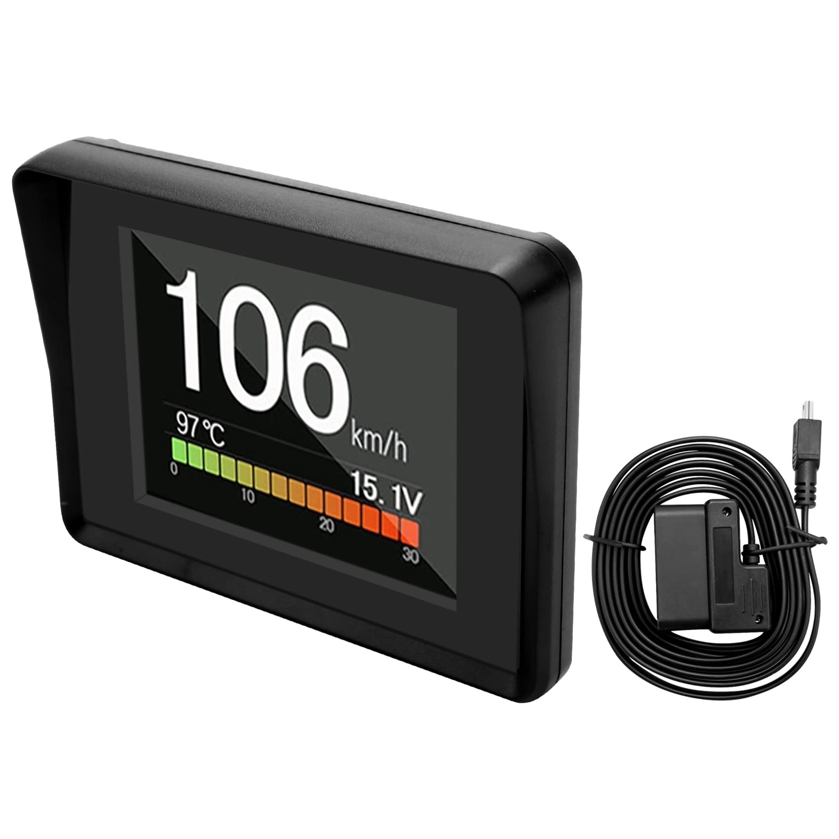 Sujhyrty Für Auto A203 OBD2 Bordcomputer Auto Digital Computer Bildschirm Geschwindigkeit Kraftstoffverbrauchsanzeige OBD2 Scanner von Sujhyrty