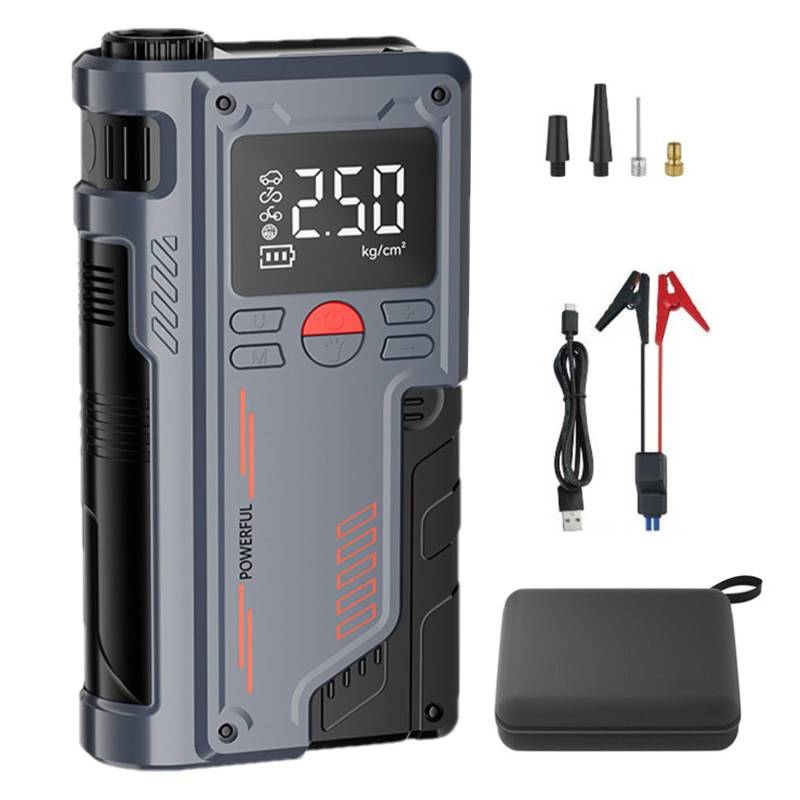 Car Battery Jump Starter, Air Compressor Jump Box, Portable Car Jumper, Jump Box Power, Battery Jump Starter, High-Power Jump Starting Led Digital Display 2 Multi-functionality for Car von Sulxyi