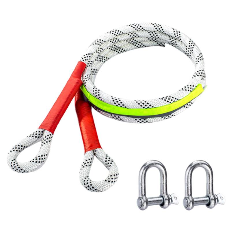 Tow Rope, Trailer Rope, Towing Strap Rope, Kinetic Tow Rope, Recovery Tow Strap, Heavy-Duty Towing Strap Two Steel Release Buckles or Towing and Rescue Vehicles von Sulxyi