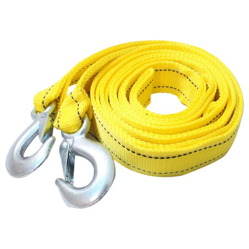 Tow Rope Straps, Car Recovery Equipment, Nylon Tow Strap, Steel Hook Tow, Winch Tow Cable, Pull Tow Strap, Heavy-Duty Nylon Construction Steel Hooks Versatile Tow Strap for Car Truck SUV ATV von Sulxyi