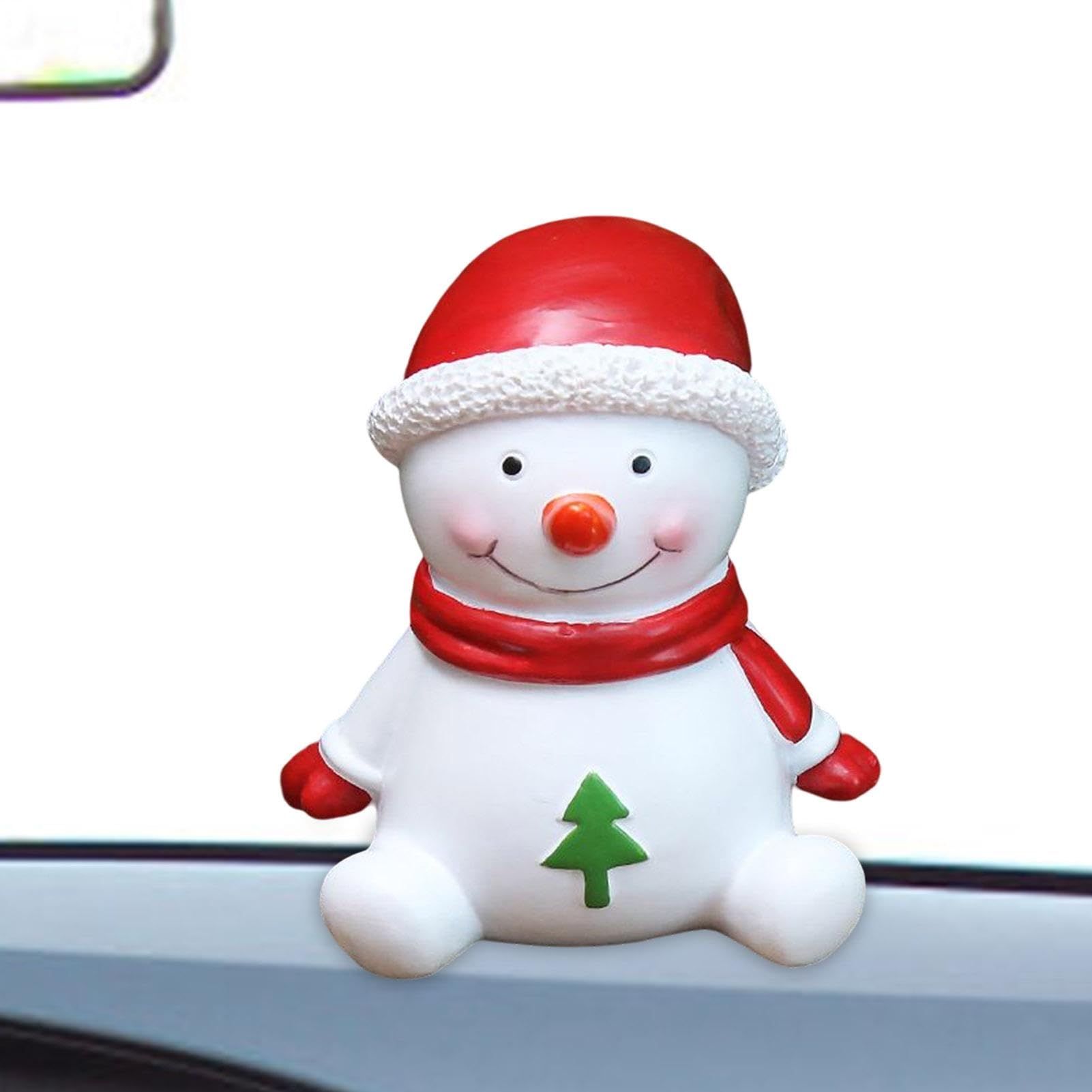 Weihnachtsauto-Dekoration Innenraum, Modische süße Auto-Accessoires, Dekoration Dashcams für Autos, Auto-Innenzubehör, Harz-Armaturenbrett-Ornament, Weihnachtsthema für Weihnachtsbaum, Zuhause, Auto von Sulxyi