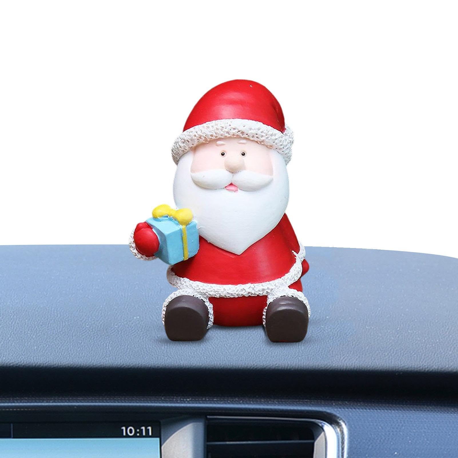 Weihnachtsauto-Dekoration Innenraum - Modische süße Auto-Accessoires | Dekorations-Dashcams für Autos, Autoinnenzubehör, Desktop-Ornamente, Harz für Weihnachtsbaum und Tisch von Sulxyi