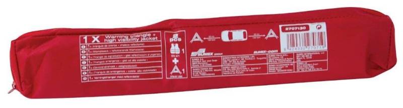 Unbekannt Denn + 1 Triangle mehr Sicherheitsweste Bauartgenehmigung E11, Rot von Sumex