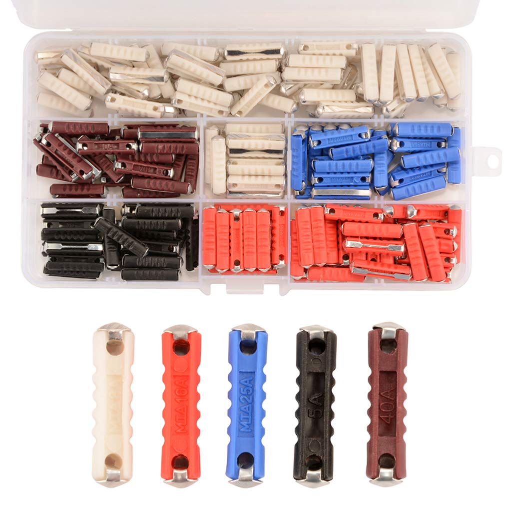 200 Stücke 6x25mm Torpedo Fuse Sicherungen Assortierte Kit 5A 8A 16A 25A 40A Torpedo Fuse Boxed Sicherungsauto mit Osteuropäischen Autosicherung von Sun3drucker