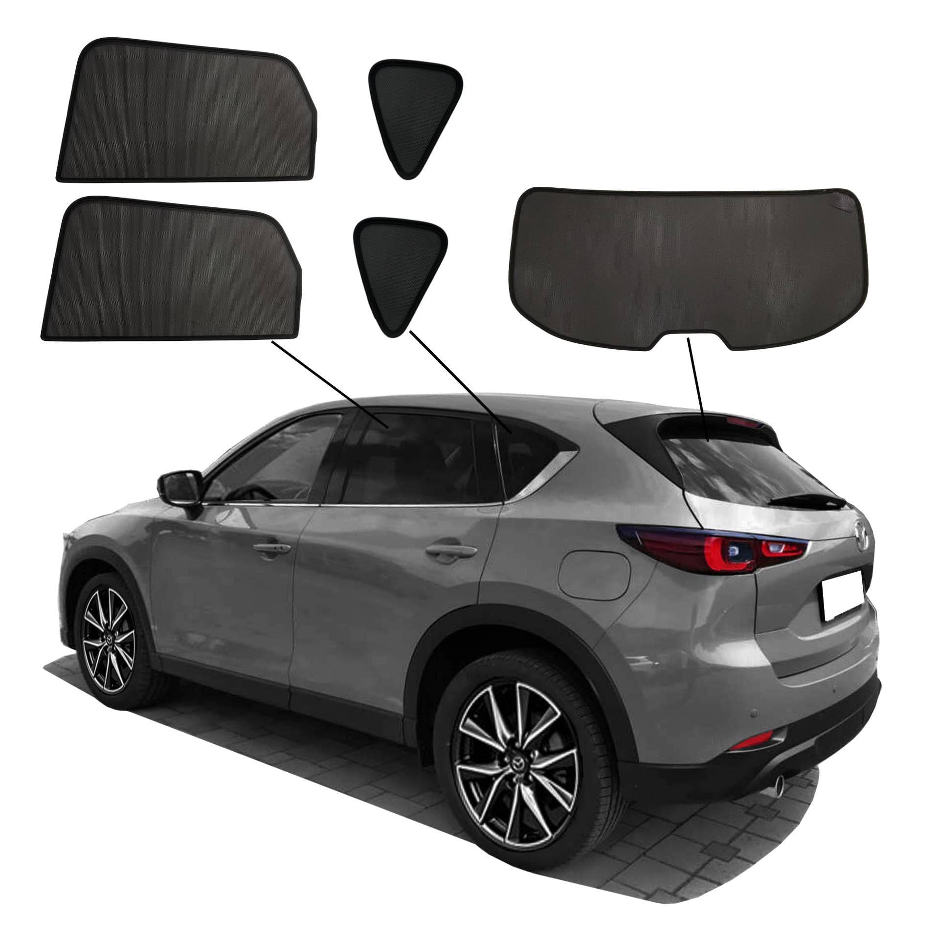 Premium SunClip Sonniboy Sonnenschutz kompatibel mit Mazda CX-5 2017- INKL Tasche von SunClip