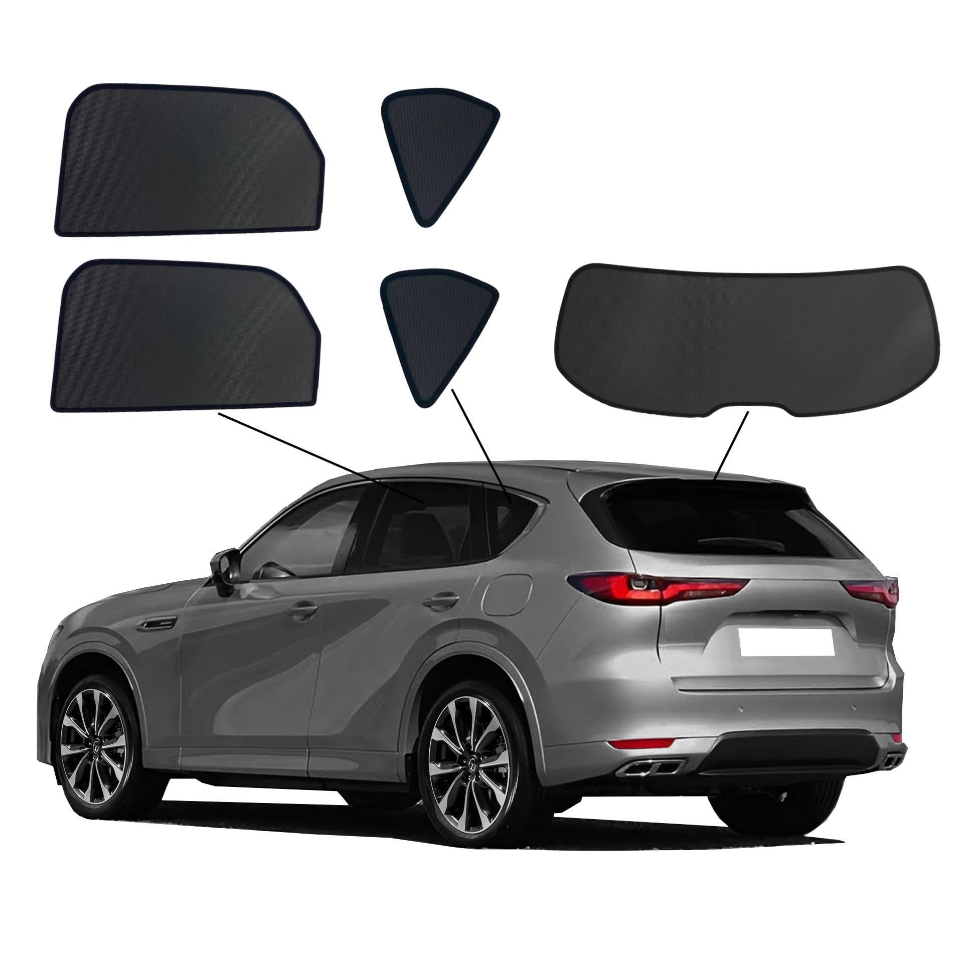 Premium SunClip Sonniboy Sicht- & Sonnenschutz kompatibel mit Mazda CX-60 2022- INKL Tasche von SunClip