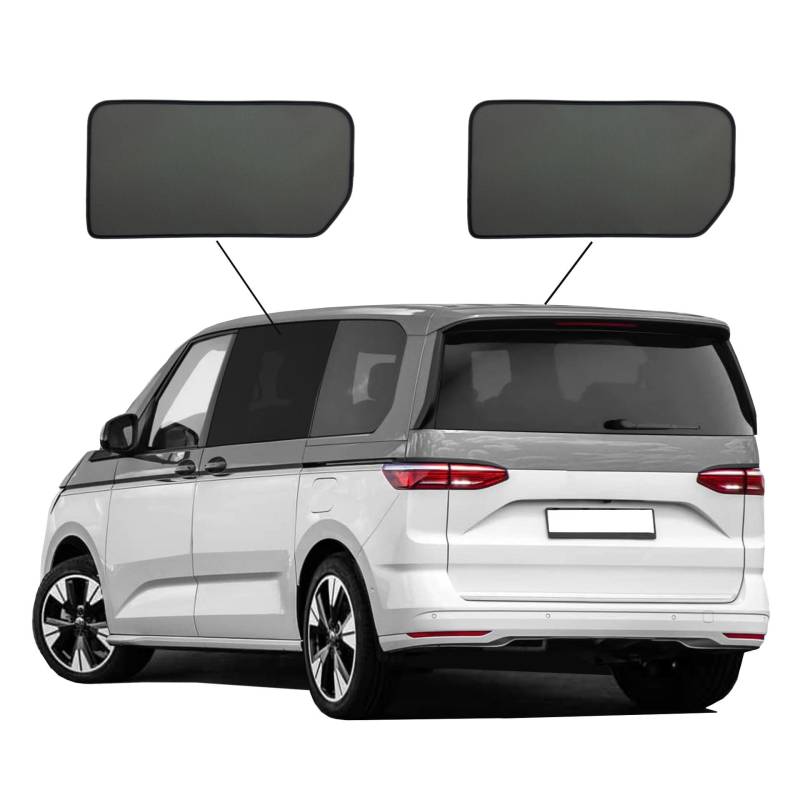 Premium SunClip Sicht- & Sonnenschutz kompatibel mit VW T7 2021- Türfenster-Set 2-teilig INKL Tasche von SunClip