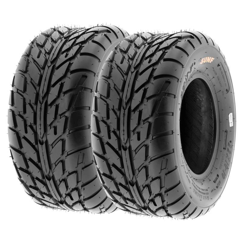 SunF A021 22x10-10 22x10x10 ATV UTV All-Terrain Reifen 6PR TL 47J E4, Satz von 2 Stück von SunF