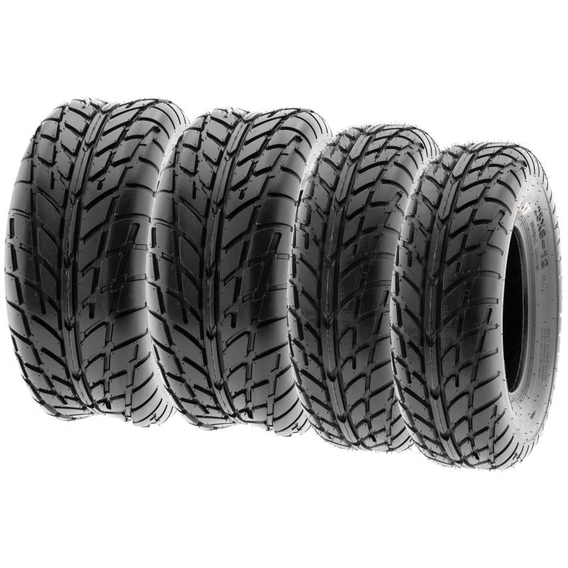 SunF A021 25x8-12 & 25x10-12 ATV UTV All-Terrain Reifen 6PR TL E4, Satz von 4 Stück von SunF