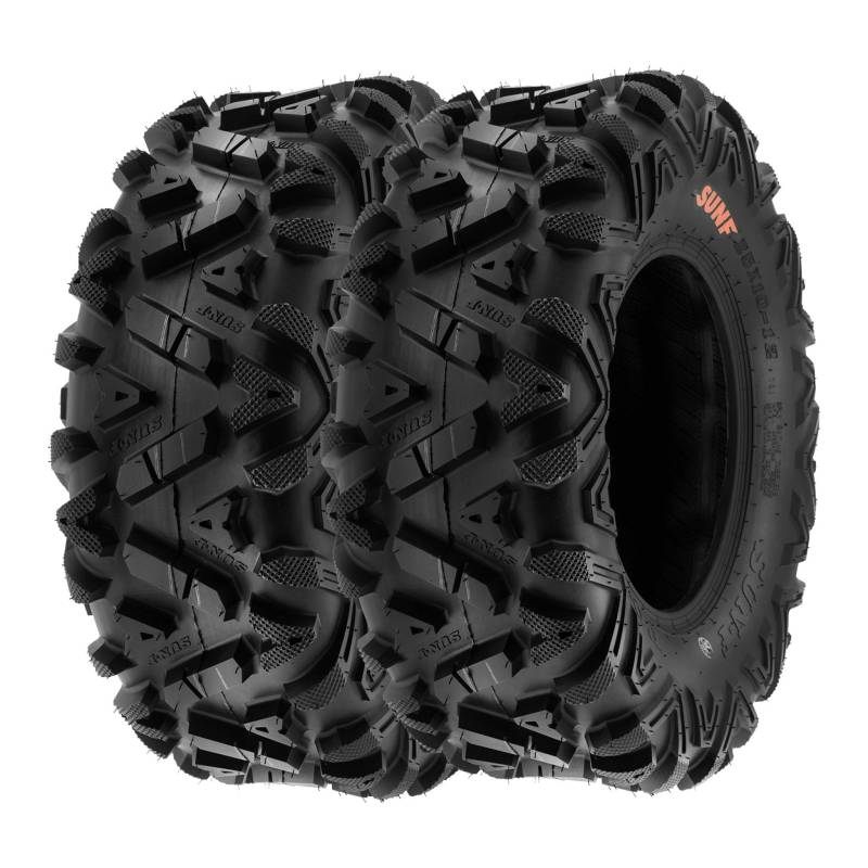 SunF A033 26x10-12 26x10x12 Quad ATV UTV SxS Reifen POWER I All-Terrain Geländebereifung 6PR TL 70J E4, Satz von 2 Stück von SunF