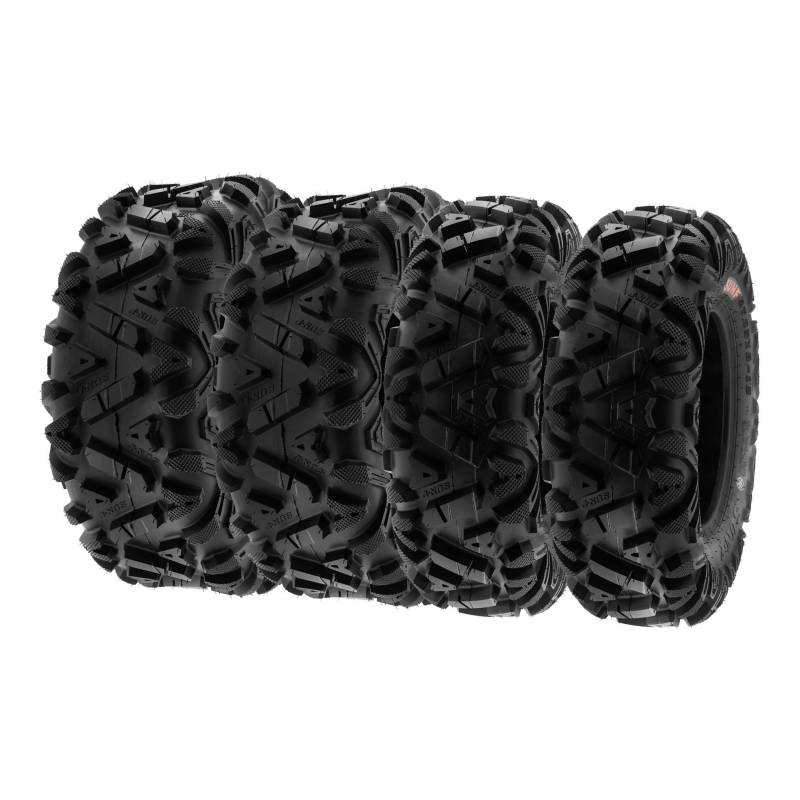 SunF A033 27x9-14 & 27x11-14 POWER I ATV UTV Quad Reifen All-Terrain Geländebereifung 6PR TL E4, Satz von 4 Stück von SunF