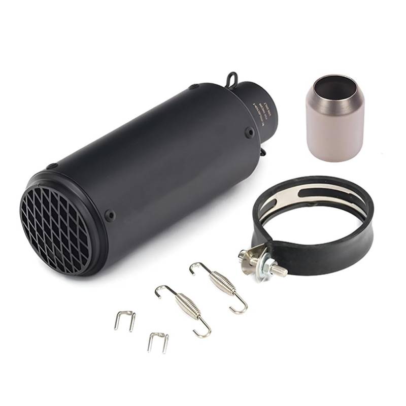 Sunnomy Motorrad Auspuff Schalldämpfer Kurzuniversal Kleiner Barrel-Schwanzrohre Muffler 2-2,4 "für Straßenauto Ninja 400 R3 ATV Dirt Pit Bike Schalldämpfer Reme,51mm von Sunnomy