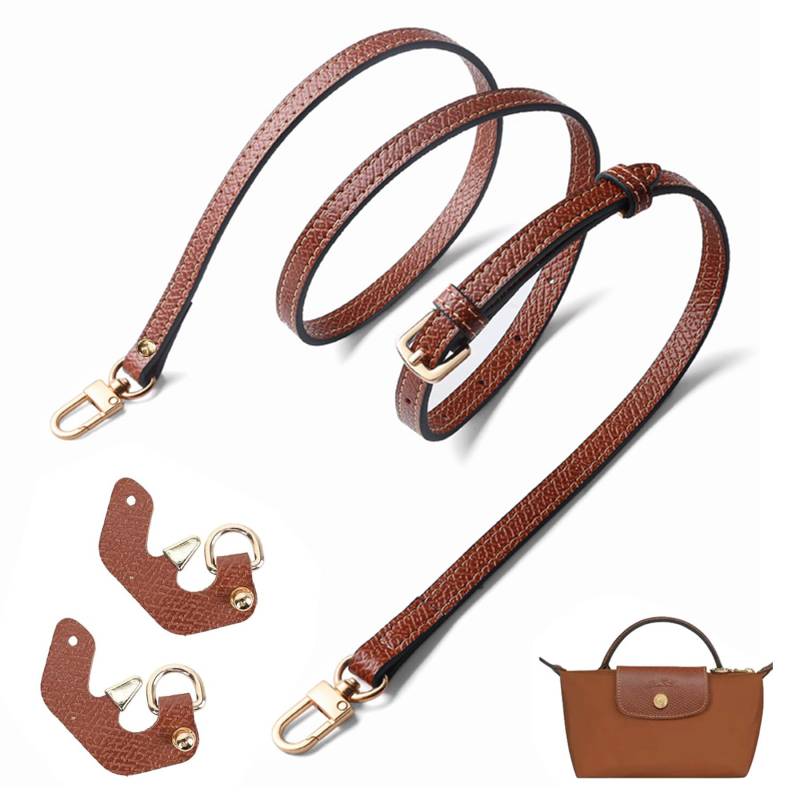 Schultergurt für Longchamp Tasche Damen,Tragegurt für Longchamp,längenverstellbarer Ersatzriemen aus Leder,Handtasche No-Punch Transformationszubehör,Leder Schulterriemen Umhängegurt von Sunshine smile