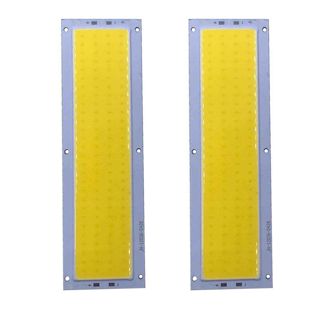 SunshineFace 2Pcs 120X36mm 10W Cob Birne Dimmbarer LED-Chip Plattenlicht für DIY Auto Arbeitsscheinwerfer von SunshineFace