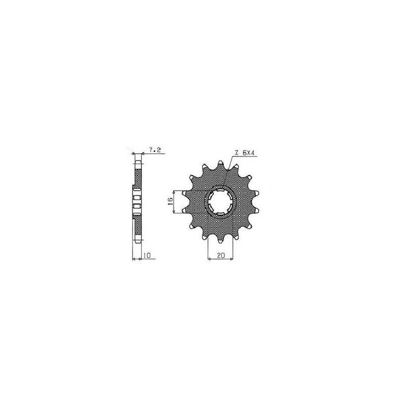 Ritzel 428 14T 22714 von Sunstar Sprockets