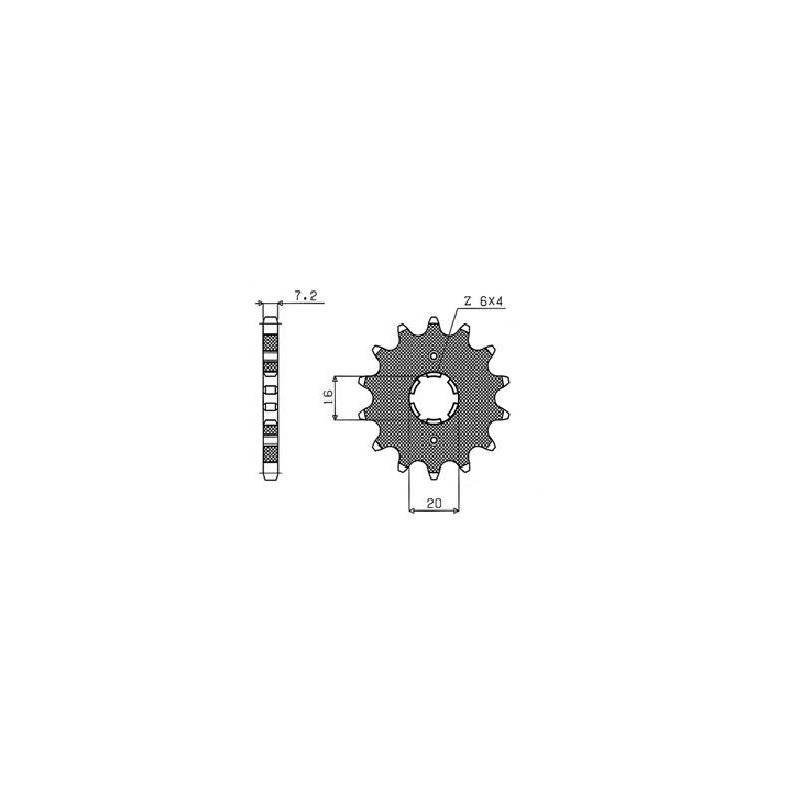 Ritzel 428 15T 20615 von Sunstar Sprockets