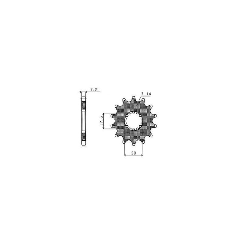 Ritzel 428 16T 22616 von Sunstar Sprockets