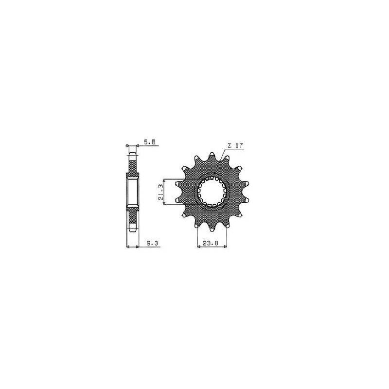 Ritzel 520 13T 34713 von Sunstar Sprockets