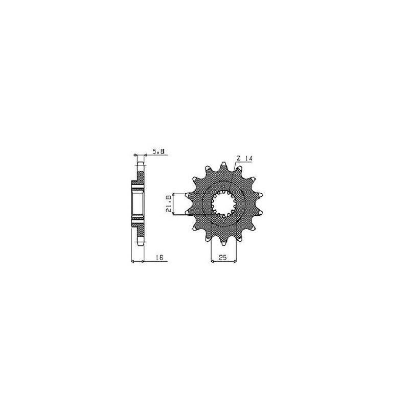 Ritzel 520 14T 38914 von Sunstar Sprockets