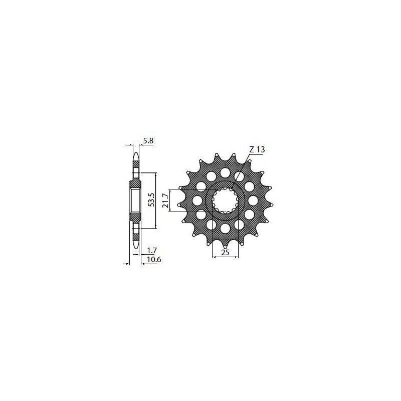 Ritzel 520 18T 3A718 von Sunstar Sprockets