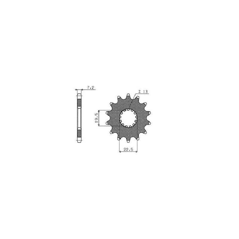 Ritzel 525 14T 40314 von Sunstar Sprockets