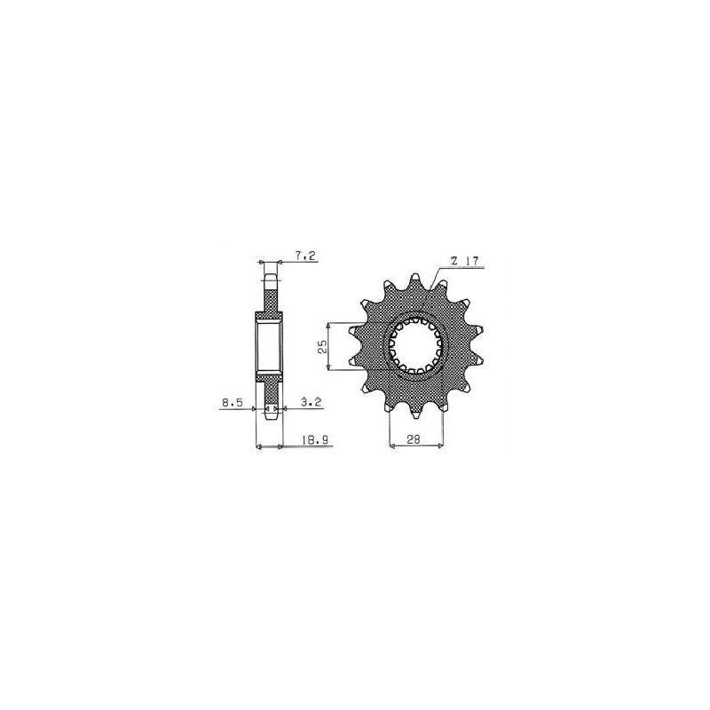 Ritzel 525 15T 42215 von Sunstar Sprockets