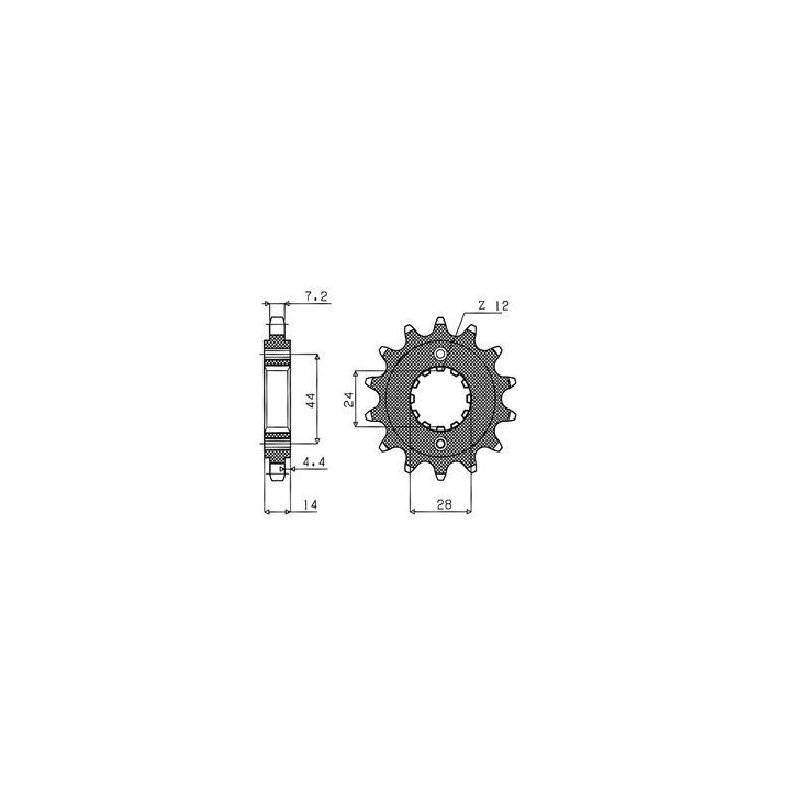 Ritzel 525 17T 41817 von Sunstar Sprockets