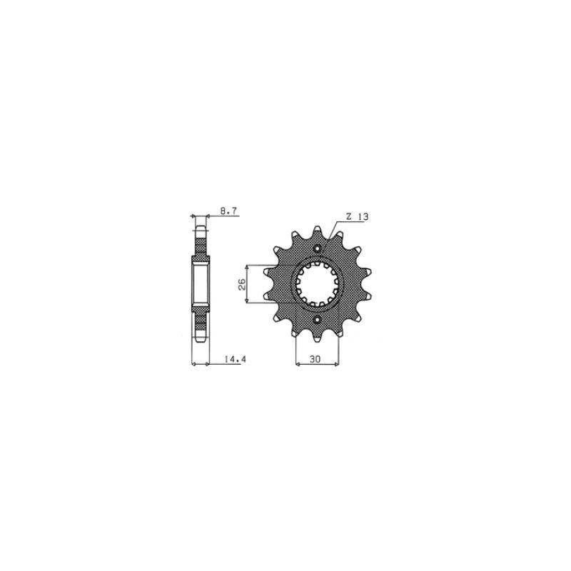 Ritzel 530 17T 51217 von Sunstar Sprockets