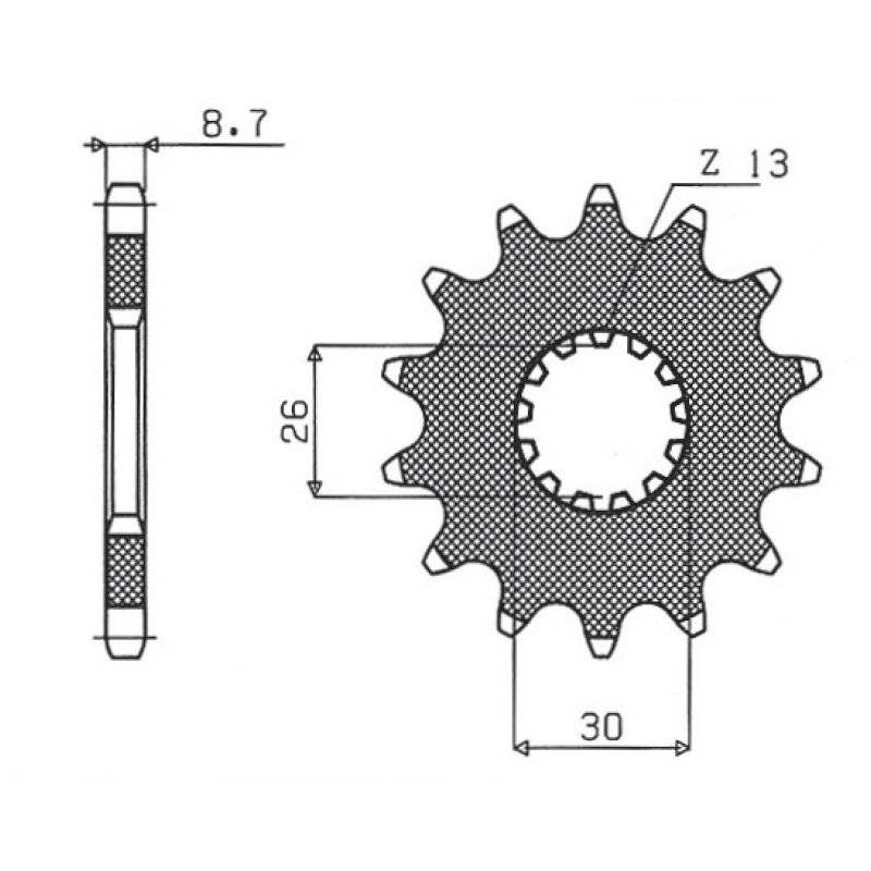 Ritzel 530 17T 52417 von Sunstar Sprockets