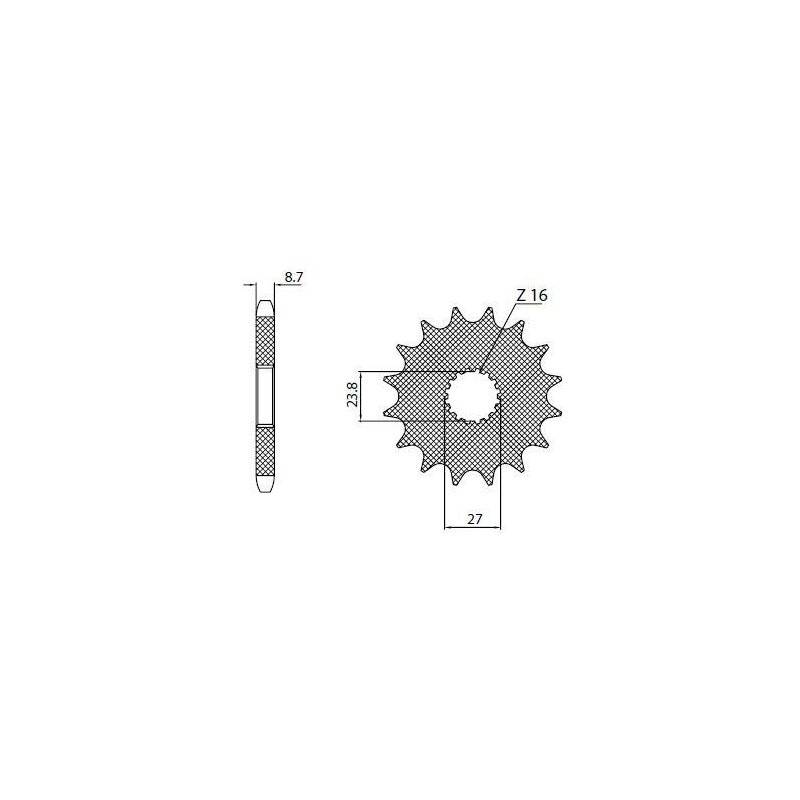 Ritzel 530 17T 56017 von Sunstar Sprockets