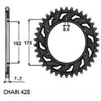 Kettenrad hinten SUNSTAR 1-2682-57 von Sunstar