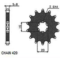 Kettenrad SUNSTAR SUNF104-15 von Sunstar