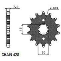 Kettenrad SUNSTAR SUNF206-15 von Sunstar