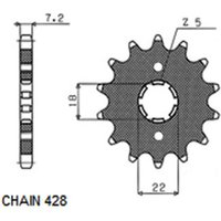 Kettenrad SUNSTAR SUNF213-14 von Sunstar