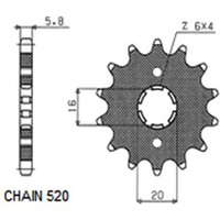 Kettenrad SUNSTAR SUNF301-13 von Sunstar