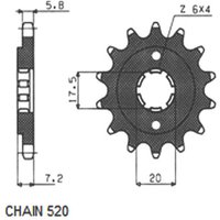 Kettenrad SUNSTAR SUNF303-13 von Sunstar